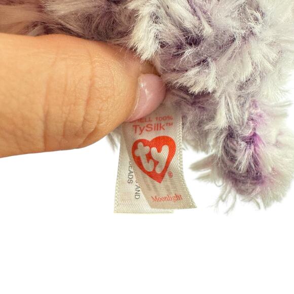 Ty Beanie Boo Retired NWT Moonlight the Owl 6" Tall Plush Stuffed Animal - Picture 7 of 7